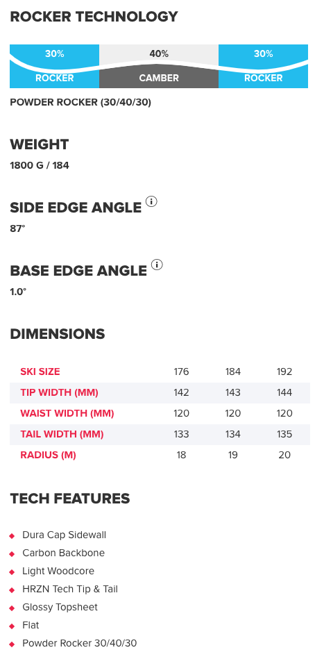 SKIS ATOMIC BENT CHETLER 120 | Sport Échange